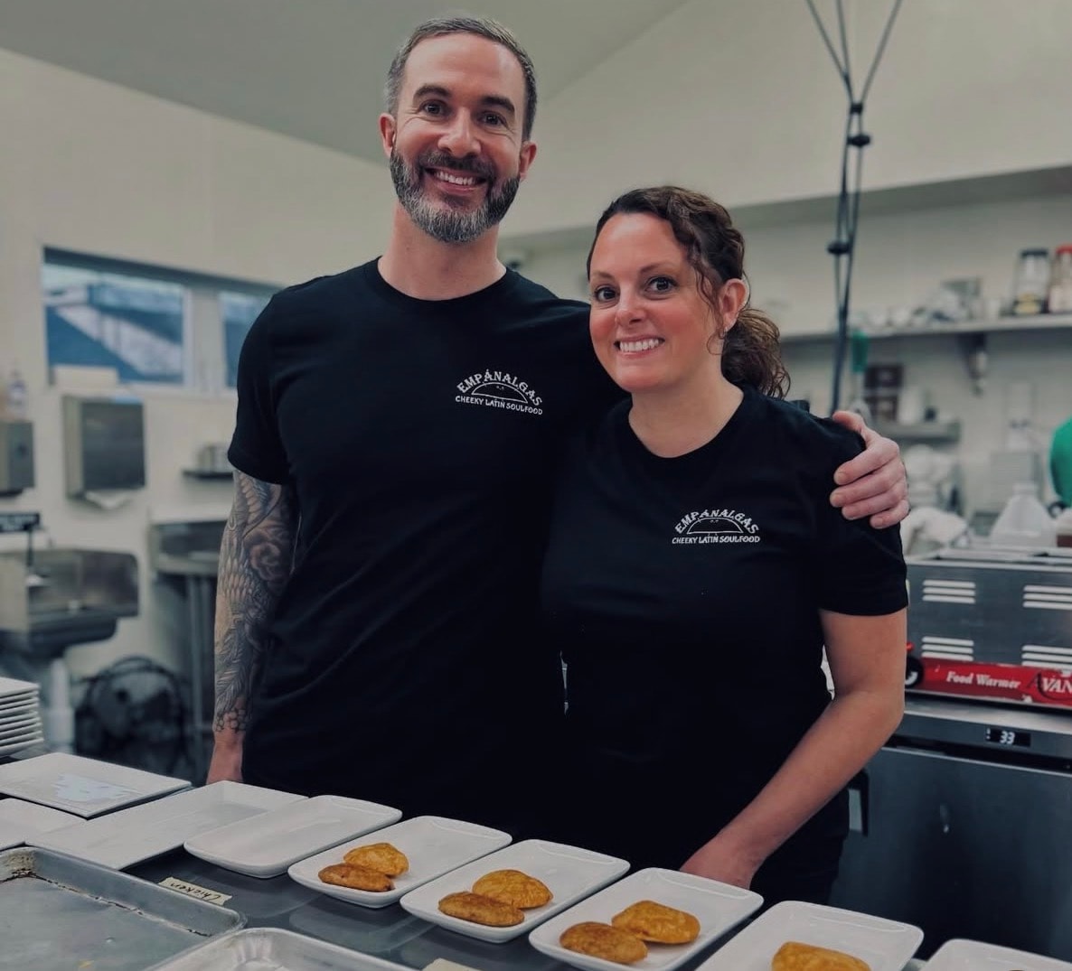 Michelle and Michael in the Empánalgas kitchen